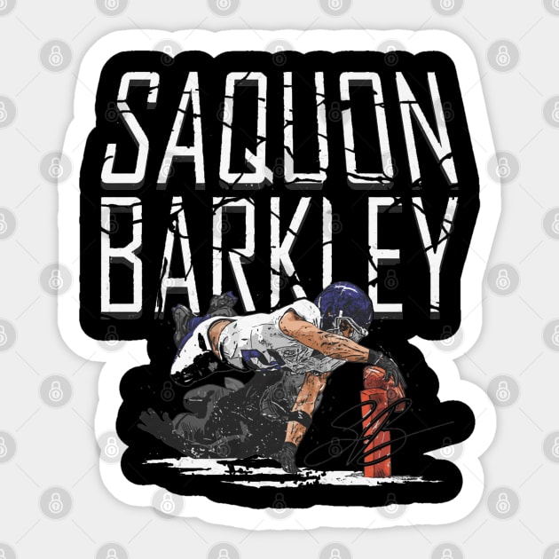 Saquon Barkley New York G Pylon Dive Sticker by ClarityMacaws